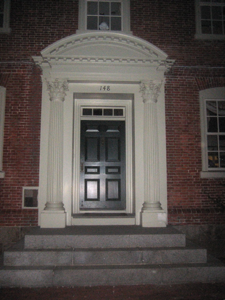 photo of doorway of Joshua Ward house in Salem, MA