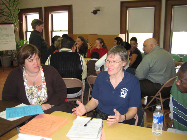 photo of Sandy at Jan 22, 2009 HFFPC meeting