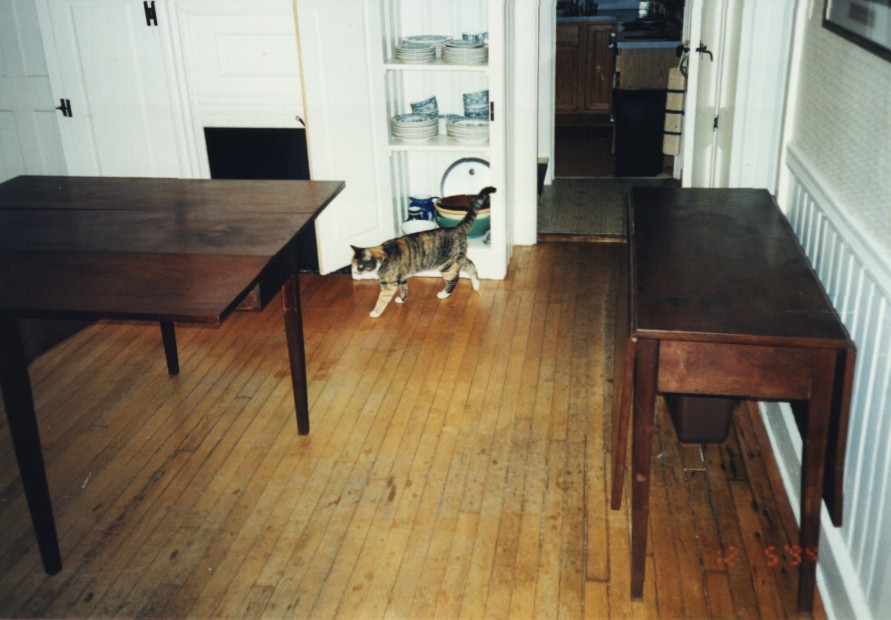 photo of 2 drop-leaf tables